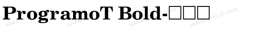 ProgramoT Bold字体转换